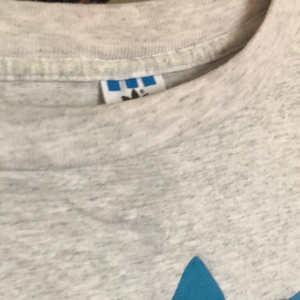 Light Gray Tee with Blue Logo